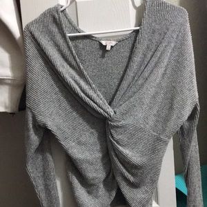 grey long sleeve